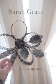 Sarah Graceサラグレース コクシグルカーテンホルダー2個フレンチ