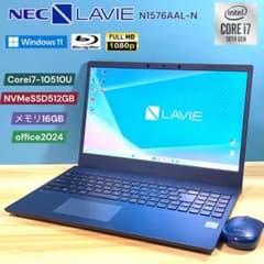 NEC LAVIE N15/Corei7/16GB/SSD512GB/ブルーレイ - メルカリ