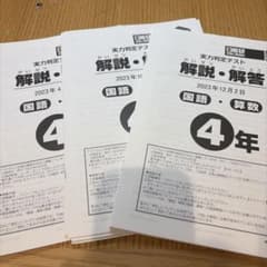日能研 実力判定テスト4年 2023年3回分 - メルカリ