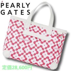 定価28600円 パーリーゲイツ ジオメトリックフラワー柄 カートバッグ