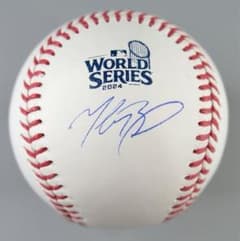 ムーキー・ベッツ 24年ワールドシリーズ球 直筆サインボール（PSA