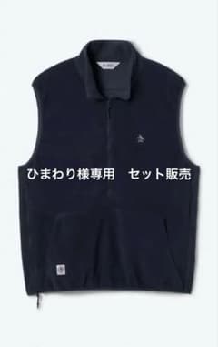 Munsingwear フリースベスト ネイビー USAロゴ - メルカリ