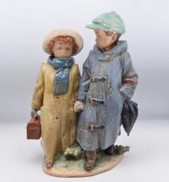 寒い日の登校 ＃2242 ☆リヤドロ スペイン グレスコレクション