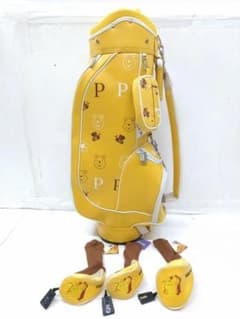 稀少 ディズニー プーさん キャディバッグ 8.5型 ヘッドカバー付