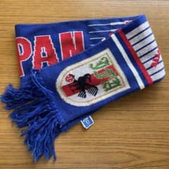 asics】サッカーマフラー (サッカー日本代表 1992～1995年版) - メルカリ