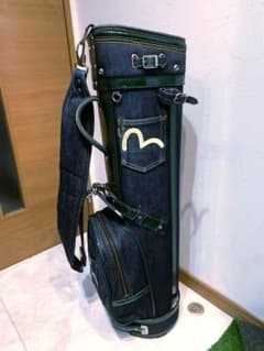 希少 EVISU エヴィス キャディバッグ デニム 本革 エビス - メルカリ