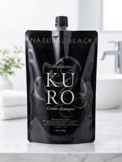 新品未開封】KURO クロ クリームシャンプー ナチュラルブラック400g