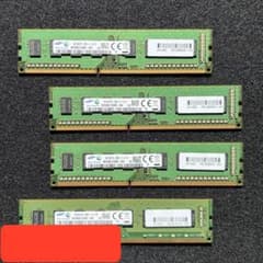SAMSUNG DDR3 4GB メモリ 4枚セット 合計16GB - メルカリ
