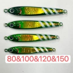 ジグ4本 メタルジグ TGベイト風 タチウオ 80&100&120&150 - メルカリ
