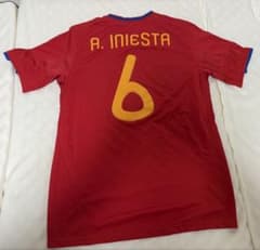 スペイン代表 2010 W杯優勝記念 イニエスタ 決勝戦モデル ユニフォーム