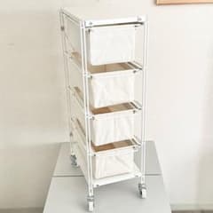 無印良品 スチールユニットシェルフ帆布バスケットセット・幅28cm