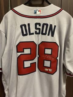 マット・オルソン/MATT OLSON/ブレーブス 直筆サイン ユニフォーム