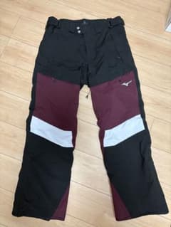 Mizuno ミズノ スキーウェア パンツのみ L 黒 ワインレッド - メルカリ