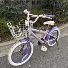 16インチ 自転車 女の子 子供用 DUALLY 紫 パープル - メルカリ