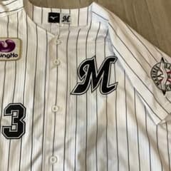 千葉ロッテマリーンズ 角中勝也 ユニフォーム Oサイズ 鴎ワッペン付き