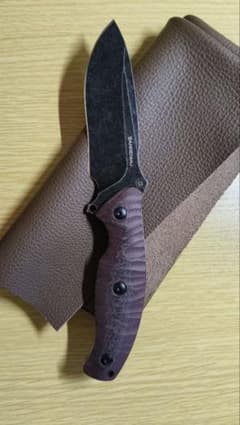 高性能14C28N鋼】三刃木 S745 フルタング / DIY用本革セット - メルカリ