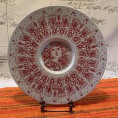 ビヨンヴィンブラッド 大型二モール社ビンテージの珍しい赤色の少女飾