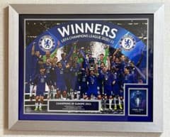 チェルシー 2020-2021 CL優勝記念 フォトフレーム トロフィーリフト