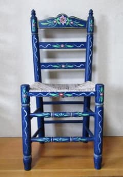 スペイン アンダルシア家具［フラメンコ椅子］色：濃い目のインク