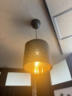 IKEA ペンダントライトNYMÖ ニーモー ランプシェード, ブラック/黄銅色