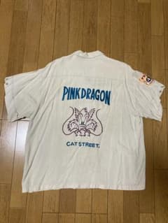 金タグ クリームソーダ ボーリングシャツ 刺繍 90s ビンテージ