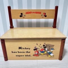 ディズニー ミッキーマウス チェストボックス 収納ベンチ ヴィンテージ