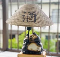 さ*き様 昭和レトロ 希少 松下電工 信楽焼たぬきランプ 縁起物 商売