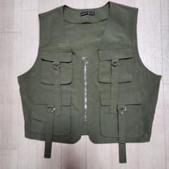 Columbia フィッシングベスト 80s 紺タグ XL カーキ | Shop at Mercari