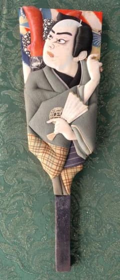 歌舞伎役者の押し絵の羽子板 昭和レトロ - メルカリ