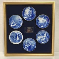 マイセン Meissen 童話 ミニプレートコレクション 額入り 壁掛け 6枚