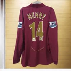 05-06 アーセナル ヘンリー 14番 長袖 シャツ HENRY - メルカリ