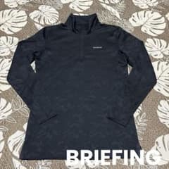 BRIEFING(ブリーフィング)メンズ ハーフジップ長袖シャツ ブラック S