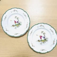 Limoges リモージュ RAYNAUD レイノ 陶器製の絵柄皿 2枚セット - メルカリ