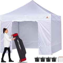 ABCCANOPY タープテント 3mx3m 横幕4枚 大型テント - メルカリ