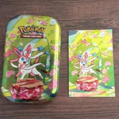 海外限定】ニンフィア ポケモン mini tin 缶 ダメカンケース ブイズ
