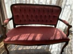 お得にお譲りします！ フランス アンティーク ソファ 2人掛 セティ