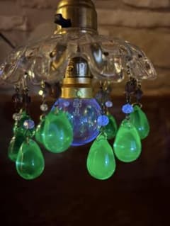 19世紀オールドバカラ】ヴィンテージ ヴァセリンガラス ミニ