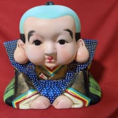 特大福助 縁起物 昭和レトロ 置物 - メルカリ