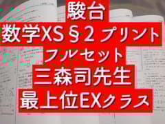 駿台 数学XS§2 プリントフルセット 三森司先生 鉄緑会 Z会 東進 河合塾