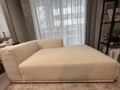 最終価格Francfranc ネーメカウチ2R ホワイト ソファブークレボア素材