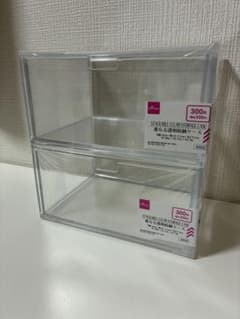 重なる透明収納ケース 2個セット ダイソー すのチルソフビ② - メルカリ