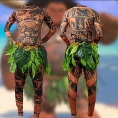 マウイ タトゥー 入れ墨 コスプレ メンズ 新品 仮装 モアナ 海 神