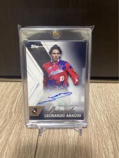大*門様 レオナルド 鹿島アントラーズ 直筆サイン入り Topps Jリーグ20