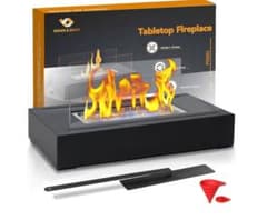 卓上ファイヤーピット ポータブル ブラック18奥行きx35幅x14.5高さcm