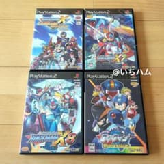 ロックマン パワーバトルファイターズ、X8等 ロックマンPS2ソフト4本