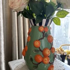 MacKenzie-Childs 2026年新商品 オレンジ花瓶 - メルカリ