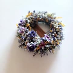 小さな魔女の棲む森 ～joujou～ ドライフラワー ミモザリース【order