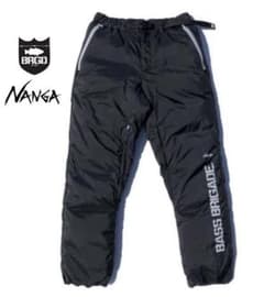バスブリゲード×ナンガ！オーロラダウンパンツ 760FP！防水！ブラック