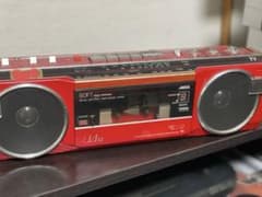 SANYO MR-U4SS(R) 赤色ラジカセ - メルカリ