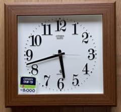 未使用 シチズン クリストロン 掛け時計 高度水晶電子時計 昭和レトロ